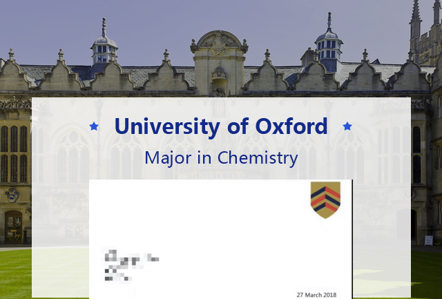 恭喜李同学荣获牛津大学录取